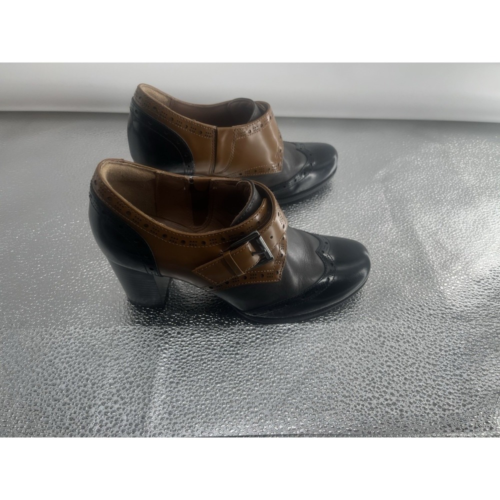 Clarks Women's Ciera Tide Platform Pump Brown/ Black/‎ Sz 6.5 M Babydoll